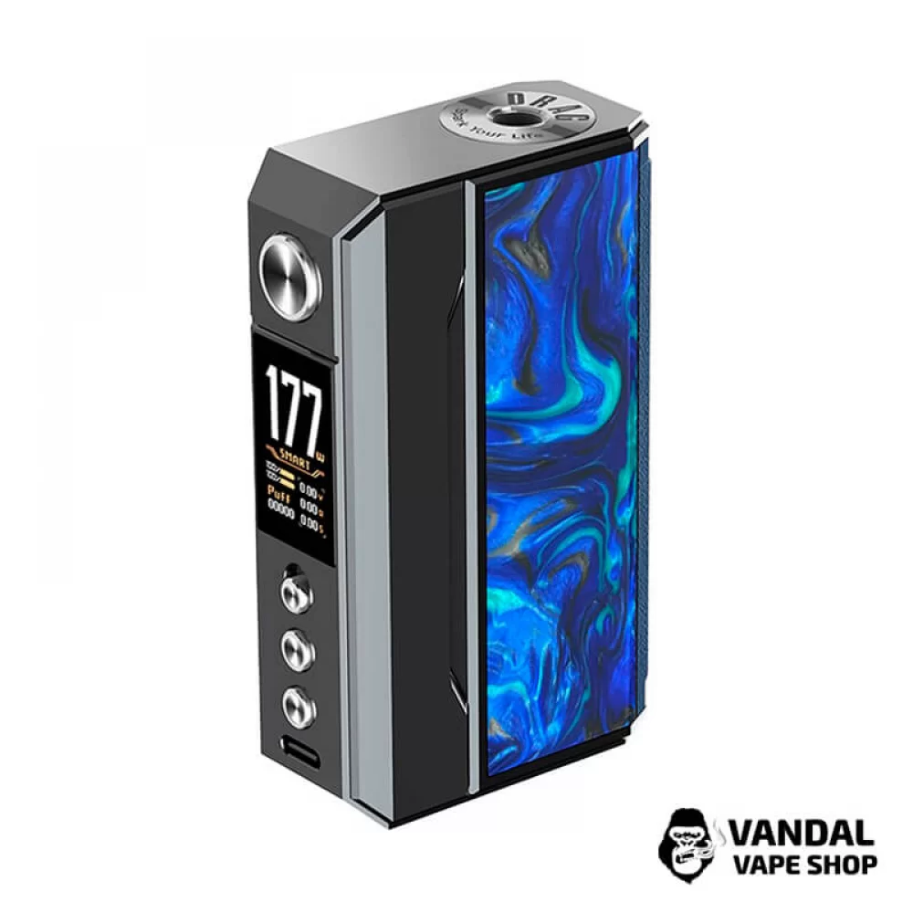Оригинальный бокс мод VooPoo Drag 4 в сером цвете со вставкой "Ocean Blue" Оригинальный бокс мод VooPoo Drag 4 в сером цвете со вставкой "Ocean Blue"