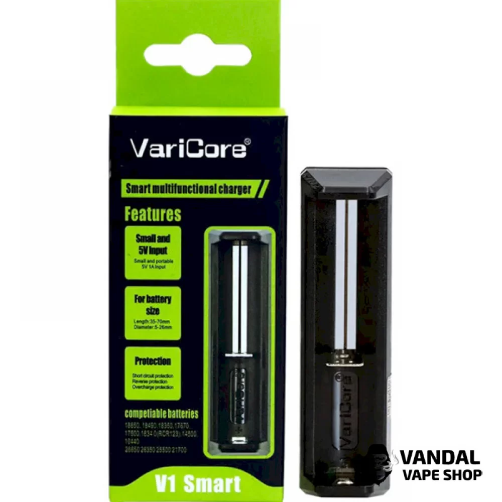 Varicore V1 Smart Зарядний пристрій для акумуляторів на 1 слот