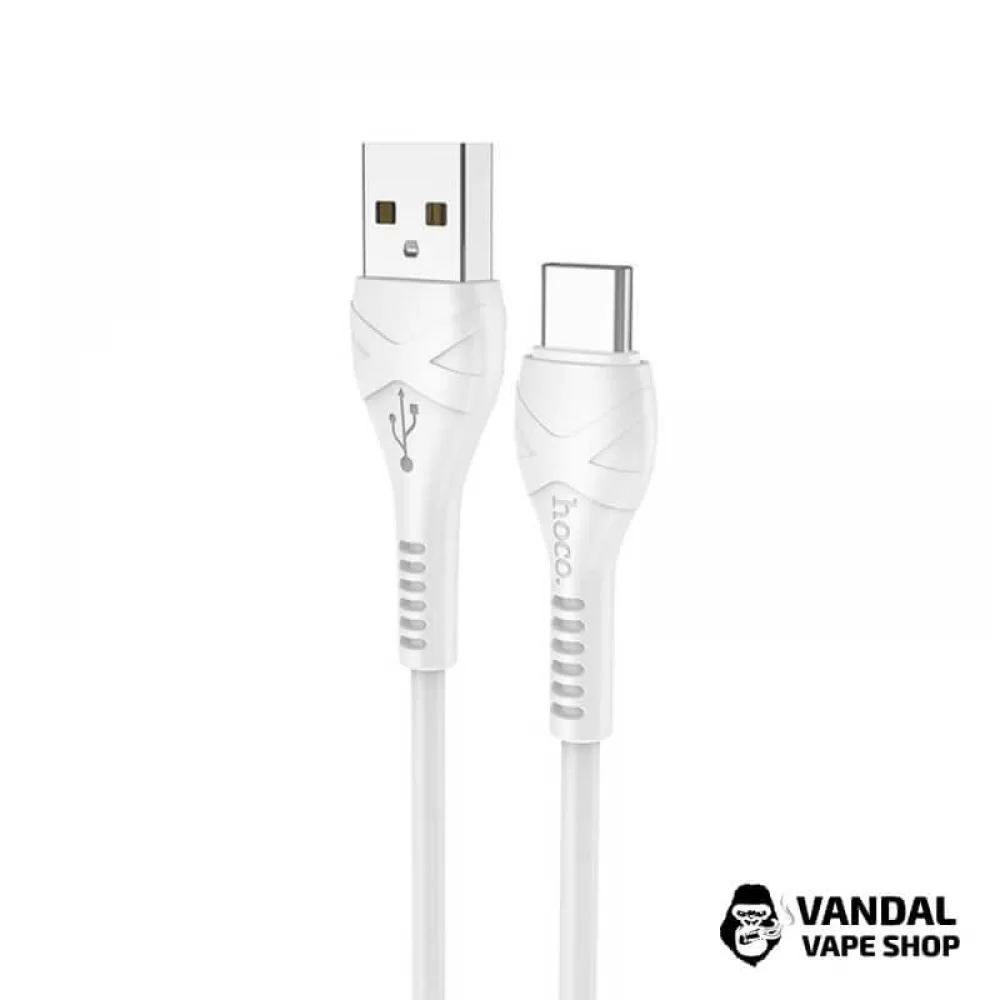 Кабель HOCO X37 Safe&Soft Anti-bending Type-C 1m Білий Кабель HOCO X37 Safe&Soft Anti-bending Type-C 1m Білий