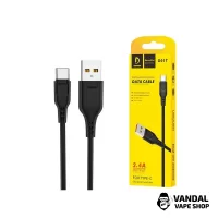 Дата кабель - DENMEN D01T 2.4 A Type C Black
