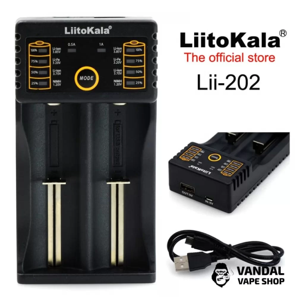 LiitoKala Lii - 202 універсальний зарядний пристрій