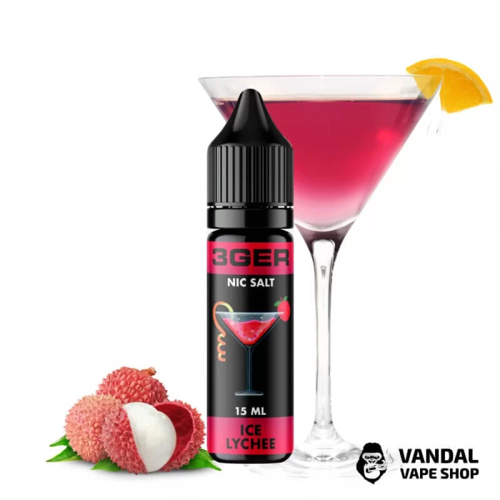 ЖИДКОСТЬ 3Ger Salt - Ice Lychee 15 мл 25 мг НА СОЛЕВОМ НИКОТИНЕ СО ВКУСОМ личи ЖИДКОСТЬ 3Ger Salt - Ice Lychee 15 мл 25 мг НА СОЛЕВОМ НИКОТИНЕ СО ВКУСОМ личи