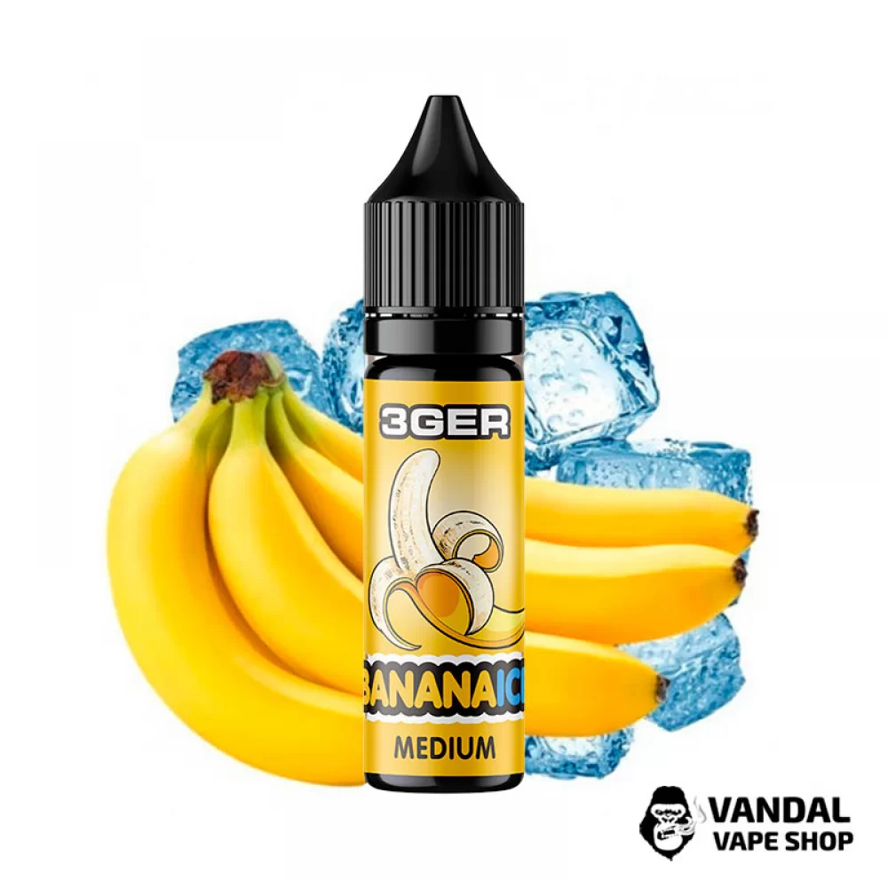 Жидкость 3Ger Salt 15 мл на солевом никотине 50 мг со вкусом банана со льдом