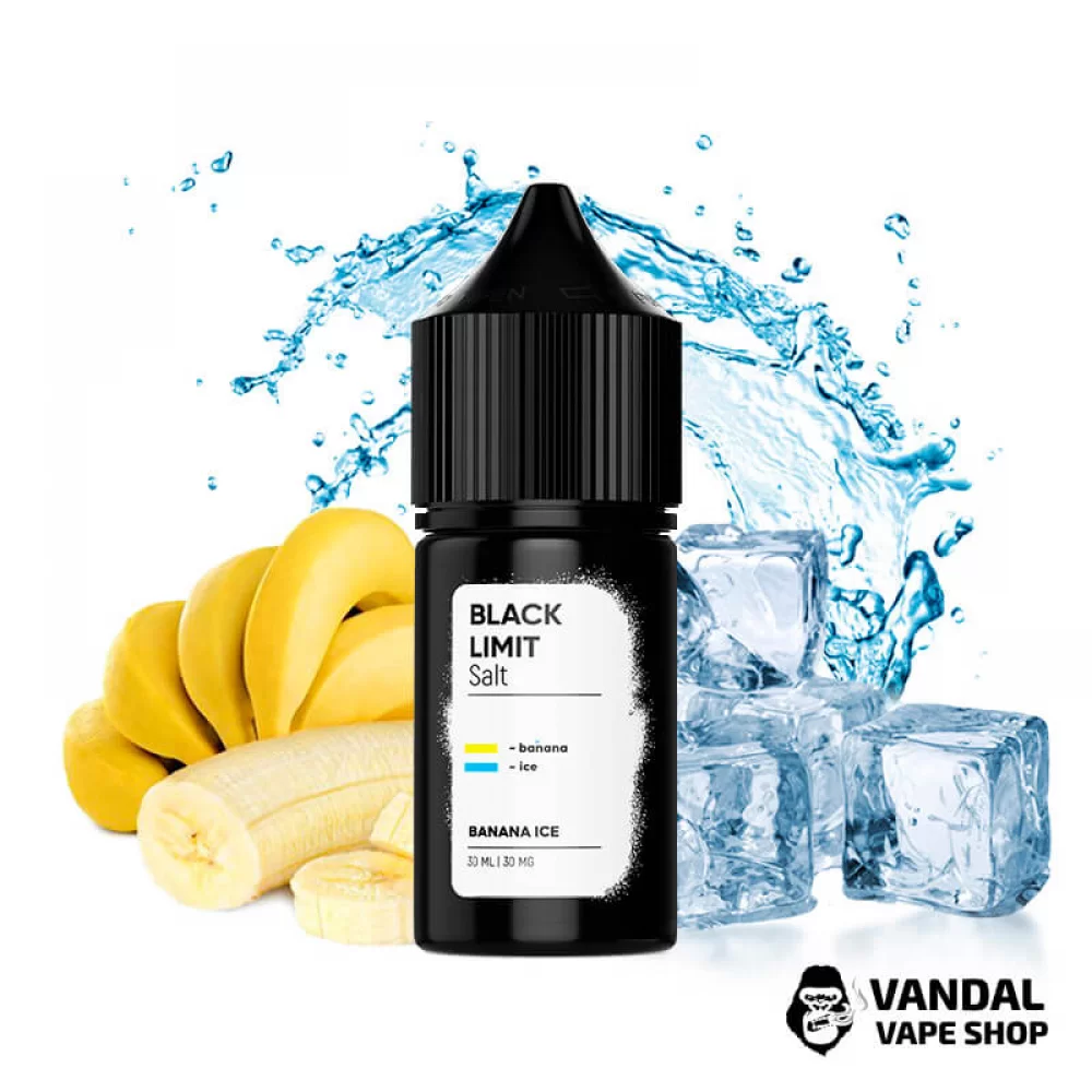 ЖИДКОСТЬ Black Limit 30 мл, 30 мг НА СОЛЕВОМ НИКОТИНЕ со вкусом банана с холодком