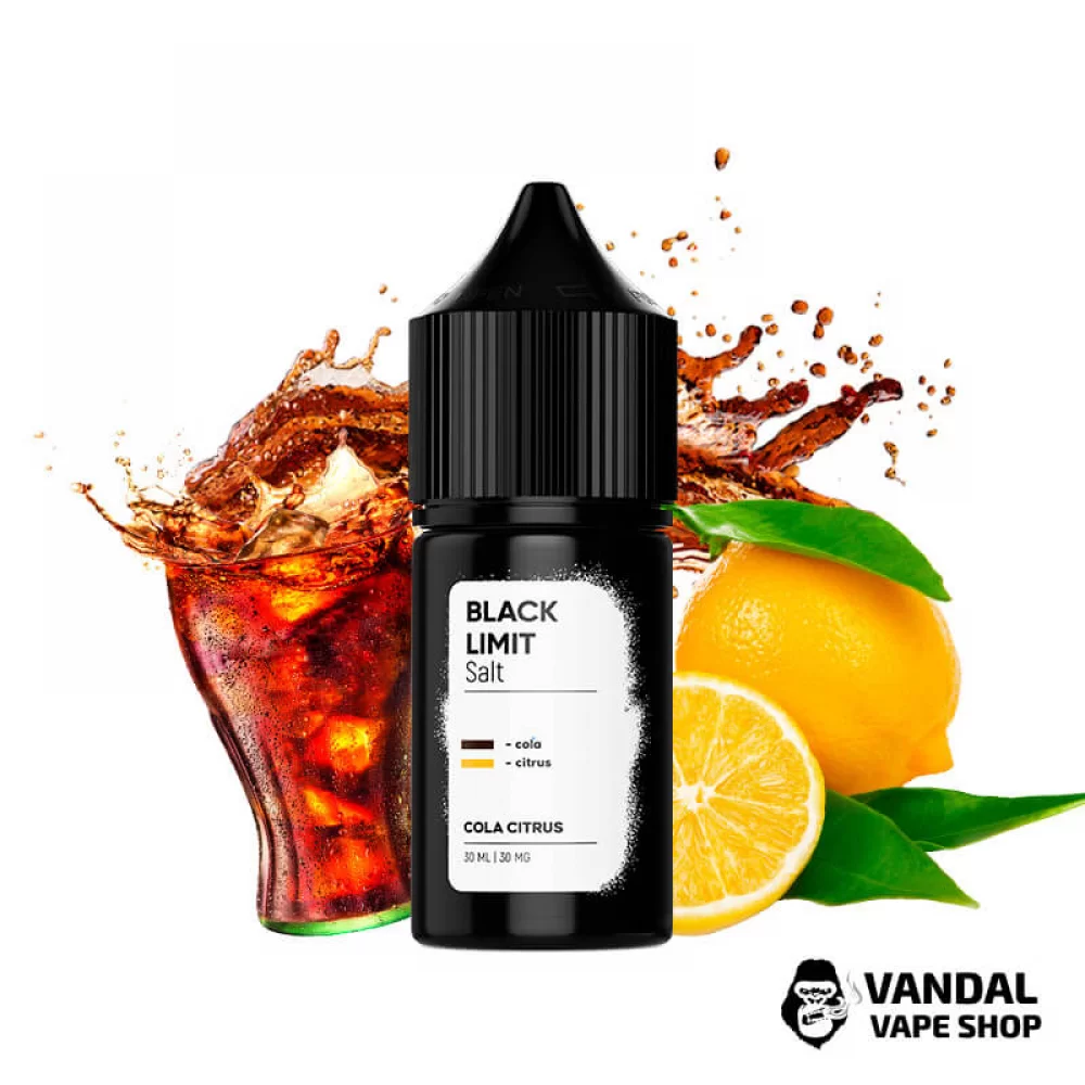 ЖИДКОСТЬ Black Limit 30 мл, 50 мг НА СОЛЕВОМ НИКОТИНЕ со вкусом Колы с цитрусовыми