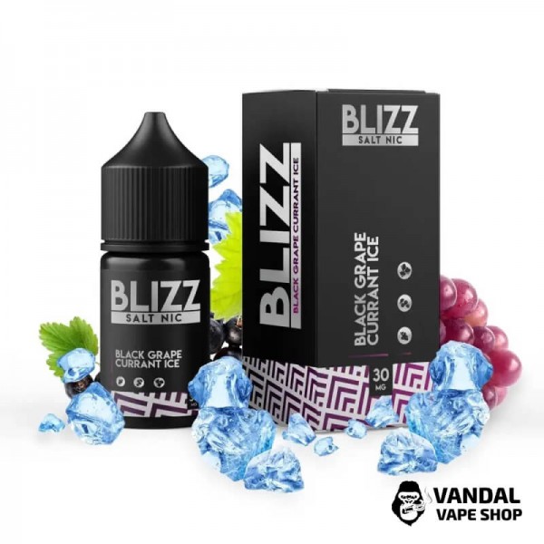 Рідина Blizz Salt 30 мл на сольовому нікотині 50 мг зі смаком винограду та смородини з холодком