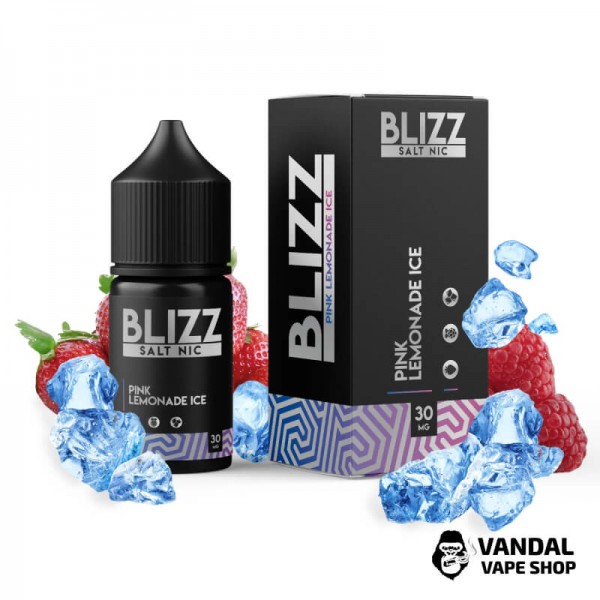 ЖИДКОСТЬ Blizz Salt 30 мл НА СОЛЕВОМ НИКОТИНЕ 30 мг со вкусом розового лимонада с холодком