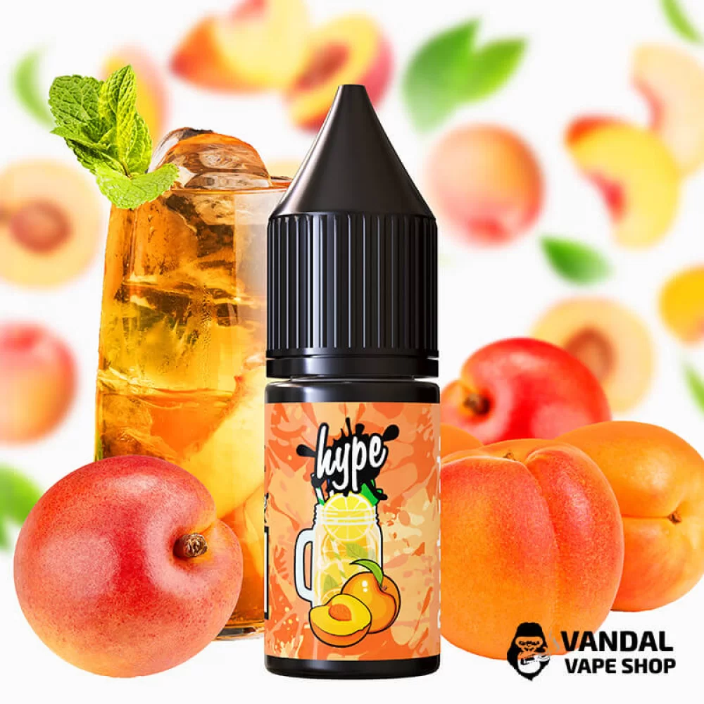 Рідина Hype 10 мл 50 мг на сольовому нікотині зі смаком персикового лимонаду Рідина Hype 10 мл 50 мг на сольовому нікотині зі смаком персикового лимонаду