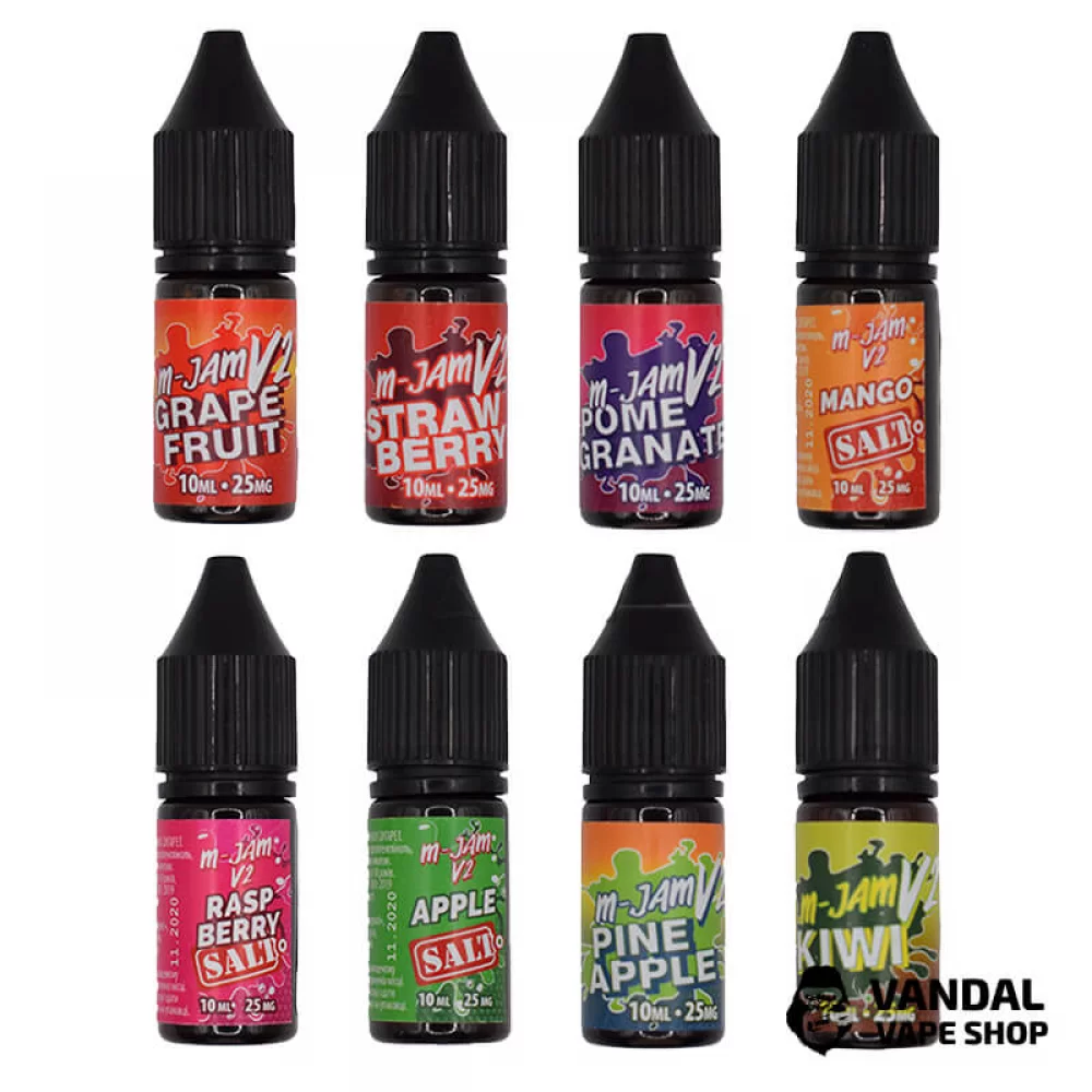 ЖИДКОСТЬ M-Jam V2 Salt - 10 мл НА СОЛЕВОМ НИКОТИНЕ ЖИДКОСТЬ M-Jam V2 Salt - 10 мл НА СОЛЕВОМ НИКОТИНЕ