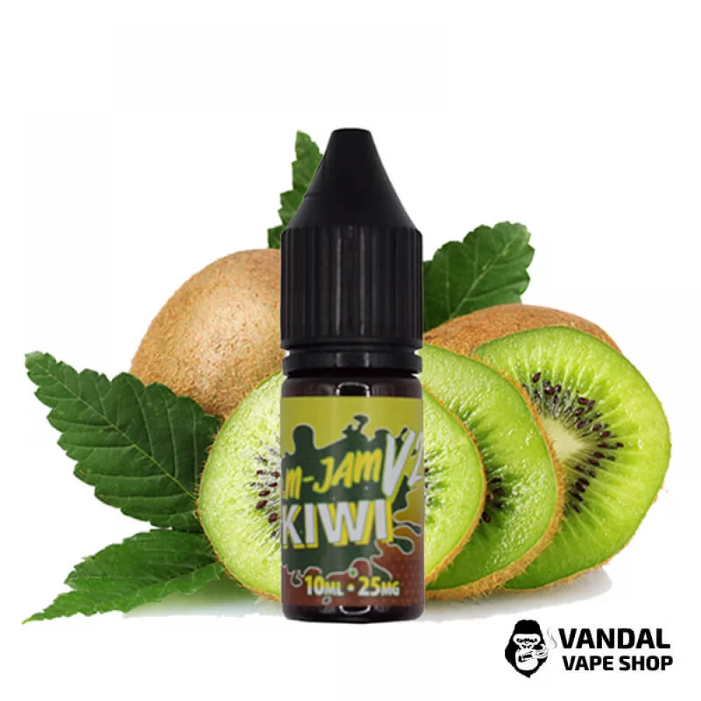 ЖИДКОСТЬ M-Jam V2 Salt 10 мл НА СОЛЕВОМ НИКОТИНЕ 25 мг со вкусом киви ЖИДКОСТЬ M-Jam V2 Salt 10 мл НА СОЛЕВОМ НИКОТИНЕ 25 мг со вкусом киви