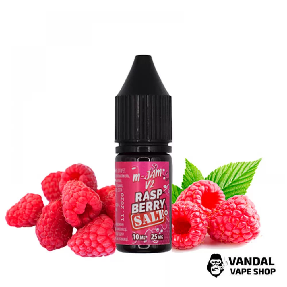 ЖИДКОСТЬ M-Jam V2 Salt 10 мл НА СОЛЕВОМ НИКОТИНЕ 50 мг со вкусом малины ЖИДКОСТЬ M-Jam V2 Salt 10 мл НА СОЛЕВОМ НИКОТИНЕ 50 мг со вкусом малины
