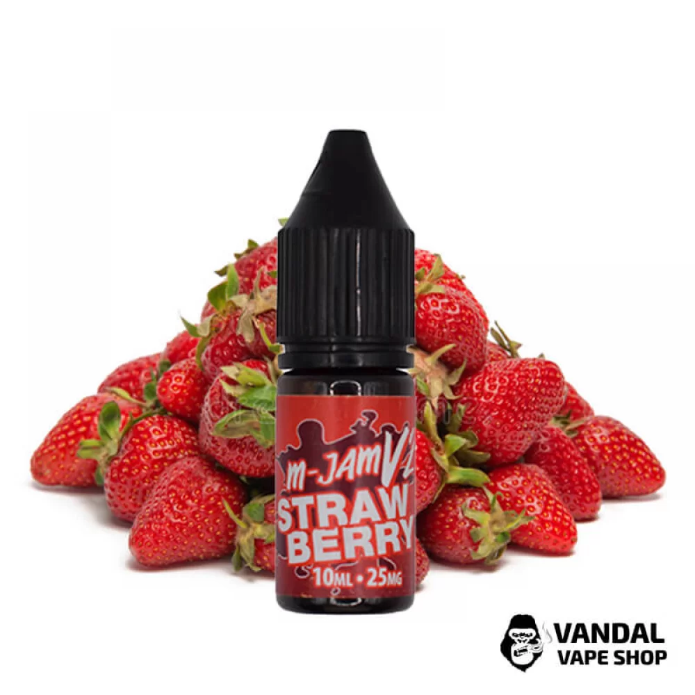 ЖИДКОСТЬ M-Jam V2 Salt 10 мл НА СОЛЕВОМ НИКОТИНЕ 50 мг со вкусом клубники ЖИДКОСТЬ M-Jam V2 Salt 10 мл НА СОЛЕВОМ НИКОТИНЕ 50 мг со вкусом клубники
