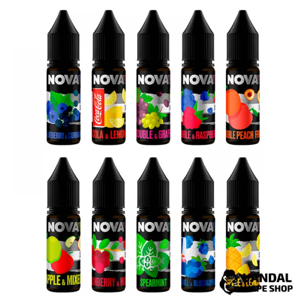 ЖИДКОСТЬ Nova Salt 15 мл НА СОЛЕВОМ НИКОТИНЕ  ЖИДКОСТЬ Nova Salt 15 мл НА СОЛЕВОМ НИКОТИНЕ