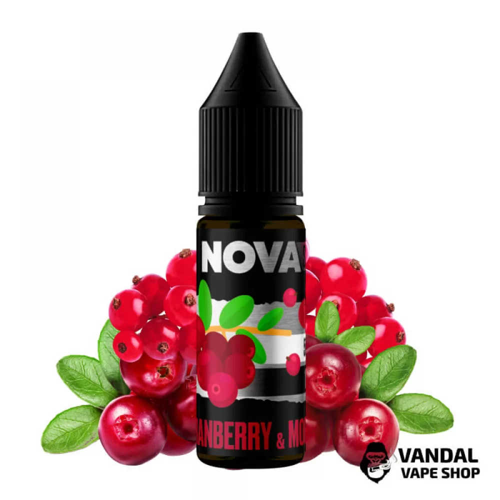ЖИДКОСТЬ Nova Salt 15 мл НА СОЛЕВОМ НИКОТИНЕ 50 мг со вкусом морса из клюквы