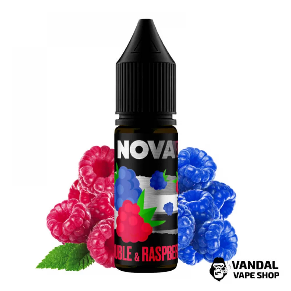 Рідина Nova Salt 15 мл на сольовому нікотині 65 мг зі смаком малини Рідина Nova Salt 15 мл на сольовому нікотині 65 мг зі смаком малини