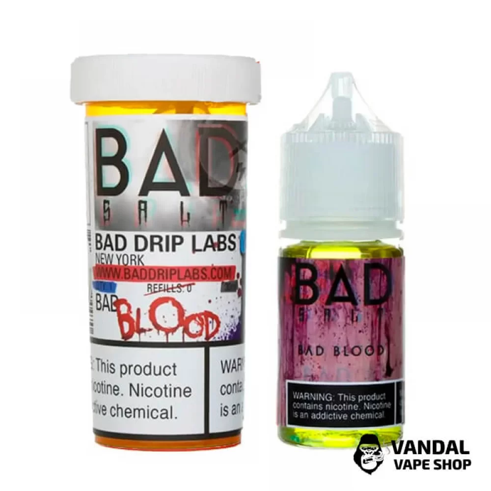 Премиальная солевая жидкость Bad Drip Bad Salt 30 мл 45 мг со вкусом черники, граната и ванили
