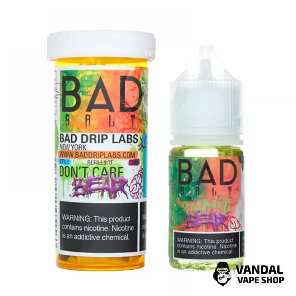 Премиальная солевая жидкость Bad Drip Bad Salt 30 мл 45 мг со вкусом мармеладных мишек, дыни, груши и персика