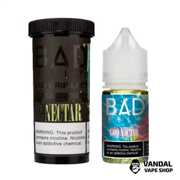 Премиальная солевая жидкость Bad Drip Bad Salt 30 мл 45 мг со вкусом маракуйи, манго, апельсина и гуавы