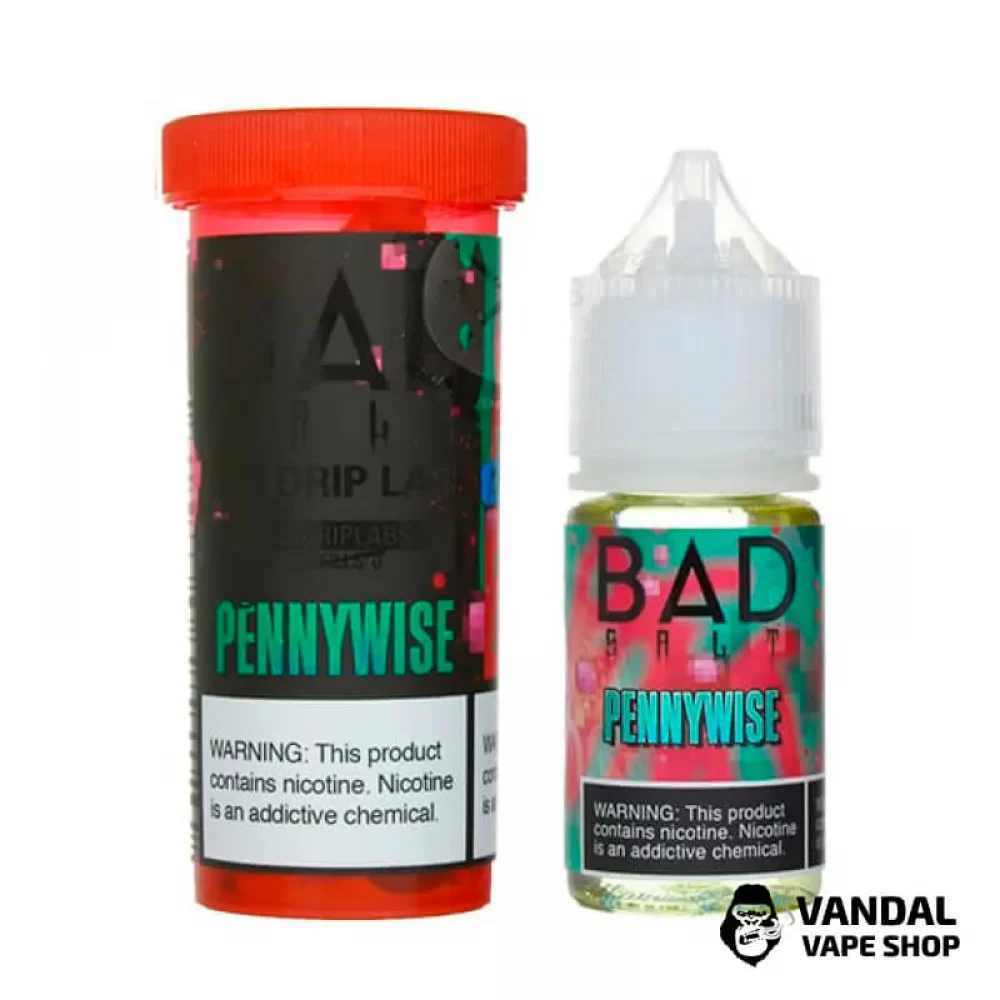 Премиальная солевая жидкость Bad Drip Bad Salt 30 мл 45 мг со вкусом жвачки с арбузом и клубникой