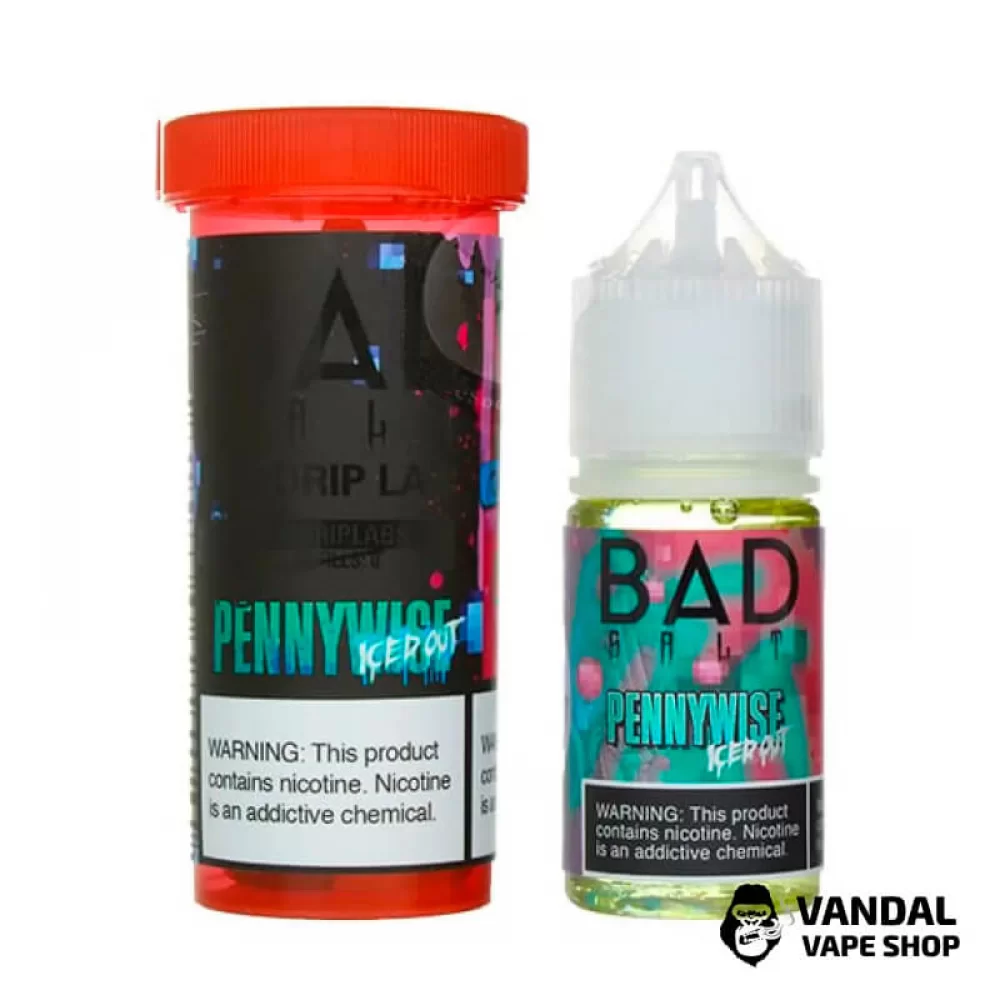 Премиальная солевая жидкость Bad Drip Bad Salt 30 мл 45 мг со вкусом жвачки с арбузом, клубникой и холодком