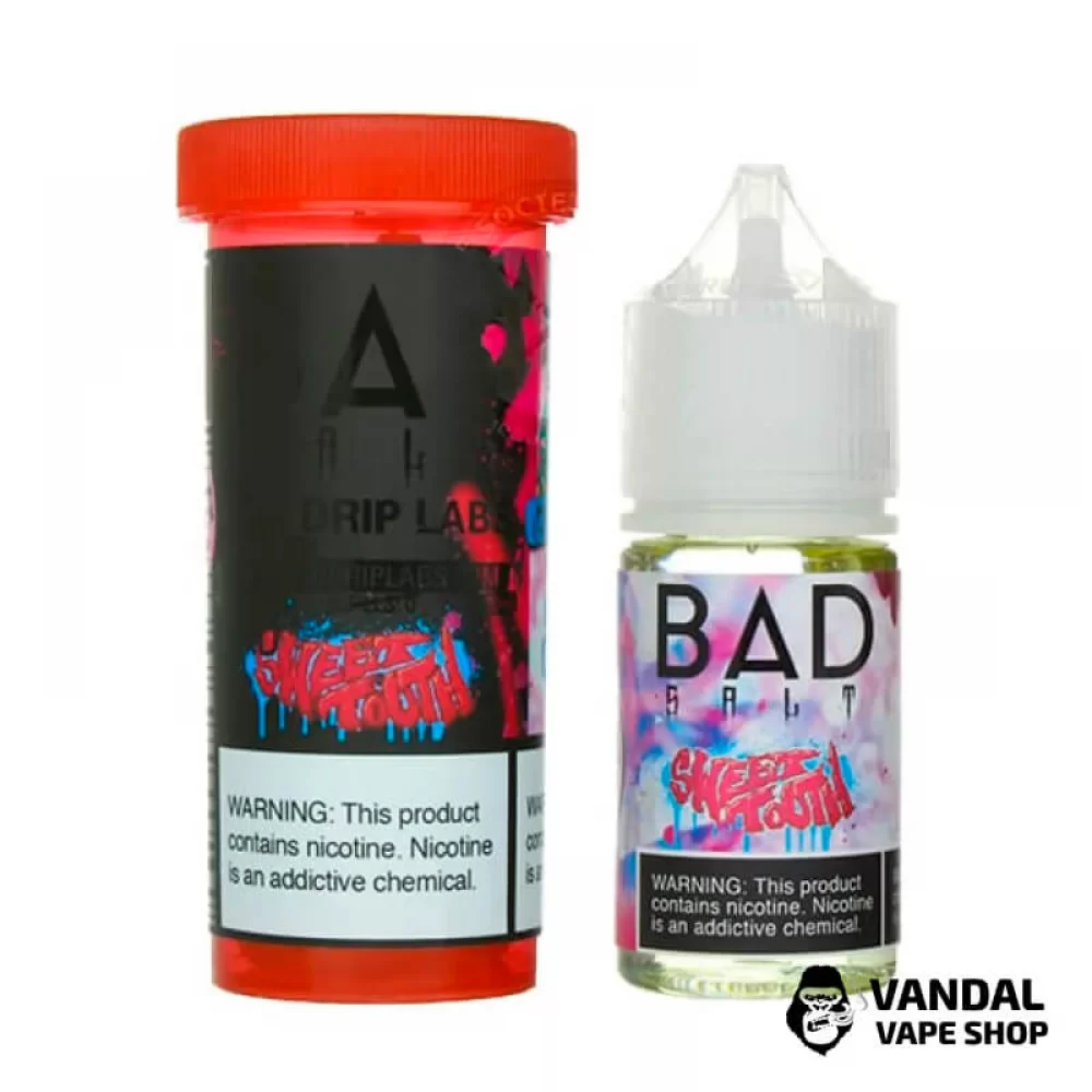 Премиальная солевая жидкость Bad Drip Bad Salt 30 мл 45 мг со вкусом сахарной ваты с малиной Премиальная солевая жидкость Bad Drip Bad Salt 30 мл 45 мг со вкусом сахарной ваты с малиной