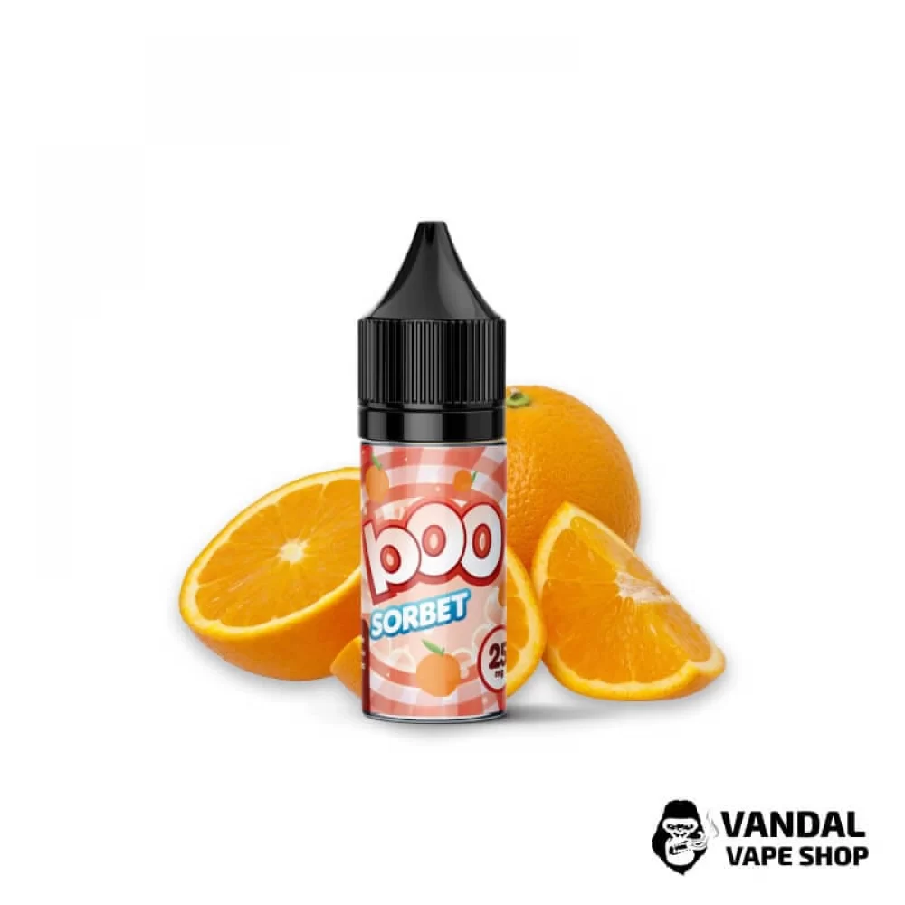 Солевая жидкость BOO Salt - 15 мл 25 мг со вкусом "Sorbet" Солевая жидкость BOO Salt - 15 мл 25 мг со вкусом "Sorbet"