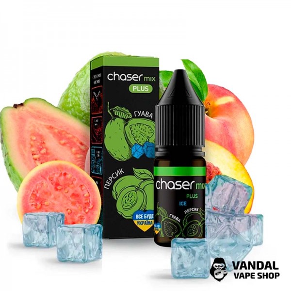 ЖИДКОСТЬ Chaser Mix SALT 10 мл 60 мг НА СОЛЕВОМ НИКОТИНЕ СО ВКУСОМ Гуавы и Персика с холодком