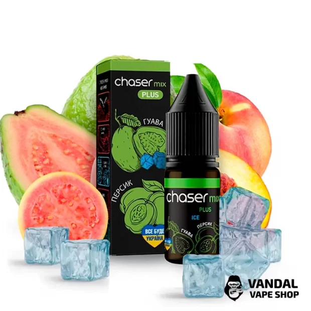 ЖИДКОСТЬ Chaser Mix SALT 10 мл 30 мг НА СОЛЕВОМ НИКОТИНЕ СО ВКУСОМ Гуавы и Персика с холодком