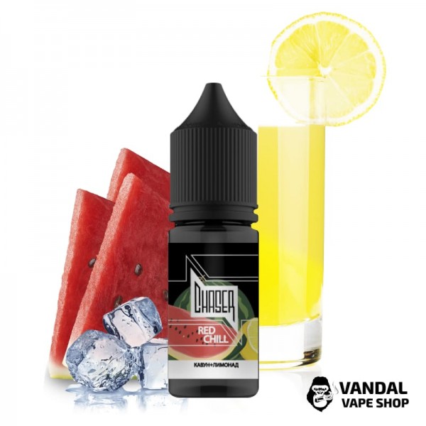 ЖИДКОСТЬ  Chaser Salt - Red Chill 15 мл 30 мг НА СОЛЕВОМ НИКОТИНЕ СО ВКУСОМ сицилийского лимонада и арбуза