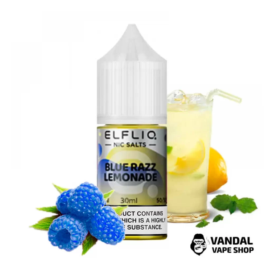 Рідина Elf Liq 30 мл 30 мг на сольовому нікотині зі смаком лимонаду із блакитної малини