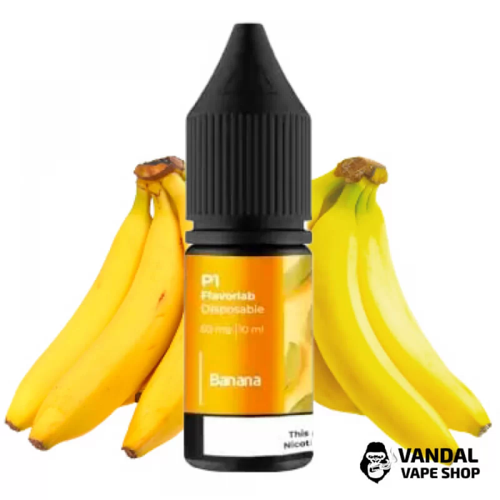 Рідина Flavorlab P1 10 мл на сольовому нікотині 50 мг зі смаком банану Рідина Flavorlab P1 10 мл на сольовому нікотині 50 мг зі смаком банану