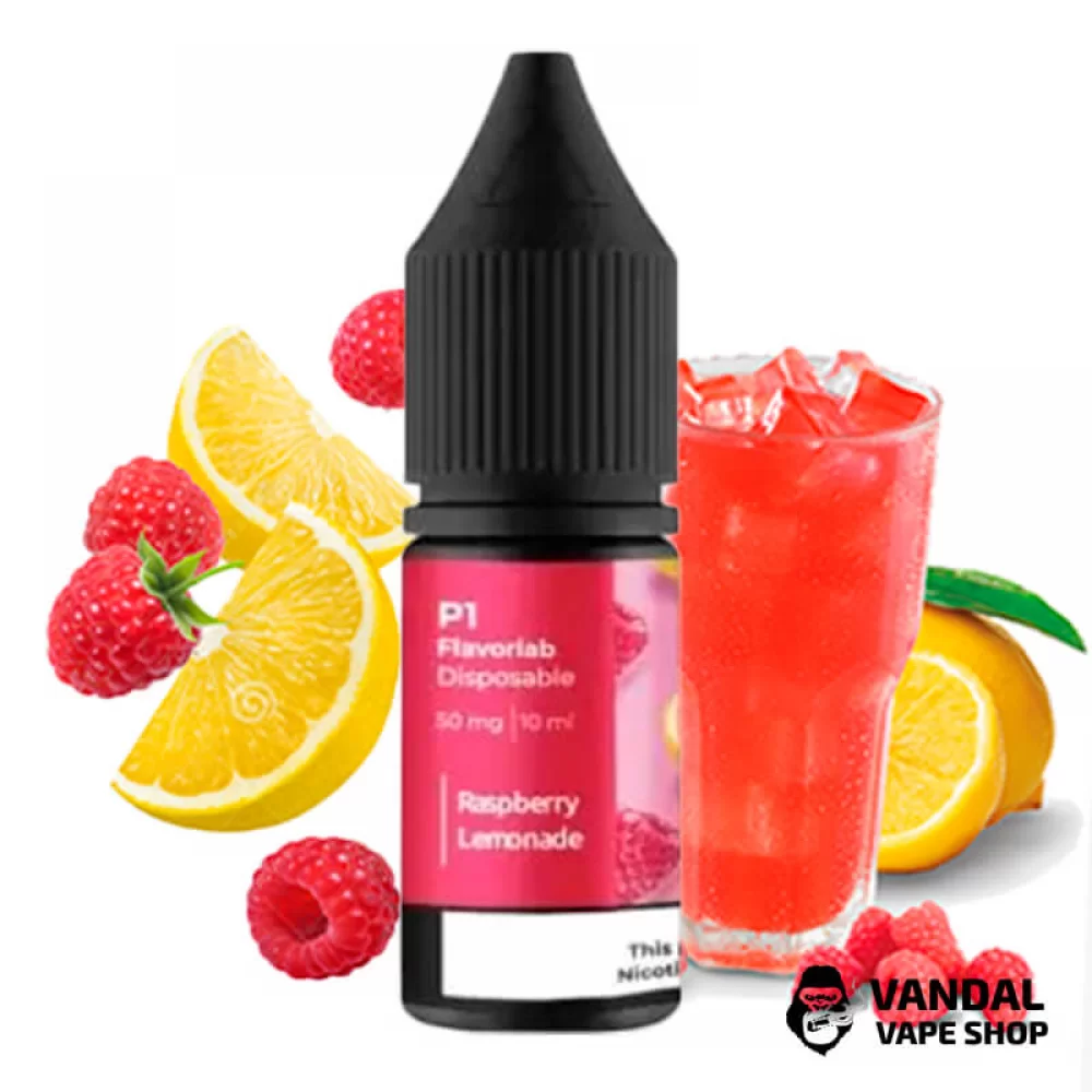Рідина Flavorlab P1 10 мл на сольовому нікотині 50 мг зі смаком лимонаду з малиною