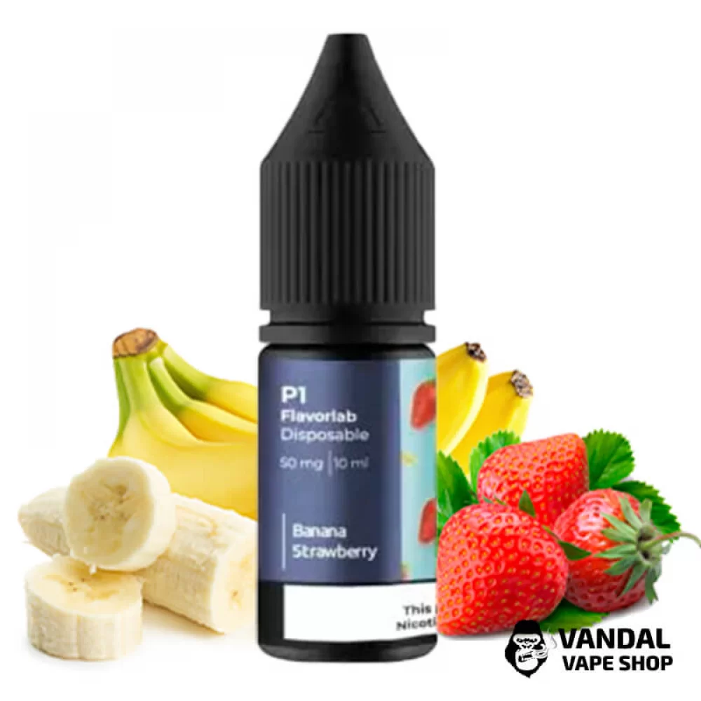 ЖИДКОСТЬ Flavorlab P1 10 мл НА СОЛЕВОМ НИКОТИНЕ 50 мг со вкусом банана и клубники ЖИДКОСТЬ Flavorlab P1 10 мл НА СОЛЕВОМ НИКОТИНЕ 50 мг со вкусом банана и клубники