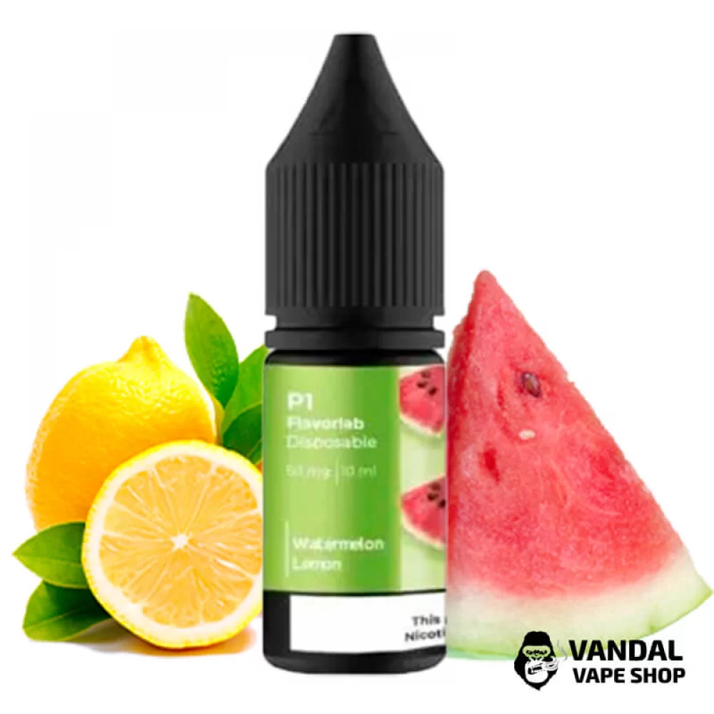 ЖИДКОСТЬ Flavorlab P1 10 мл НА СОЛЕВОМ НИКОТИНЕ 50 мг со вкусом арбуза и лимона