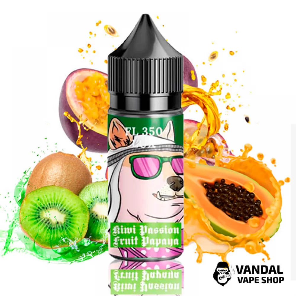 ЖИДКОСТЬ Flavorlab FL 350 LUX 30 мл НА СОЛЕВОМ НИКОТИНЕ 50 мг со вкусом киви, маракуйи и гуавы