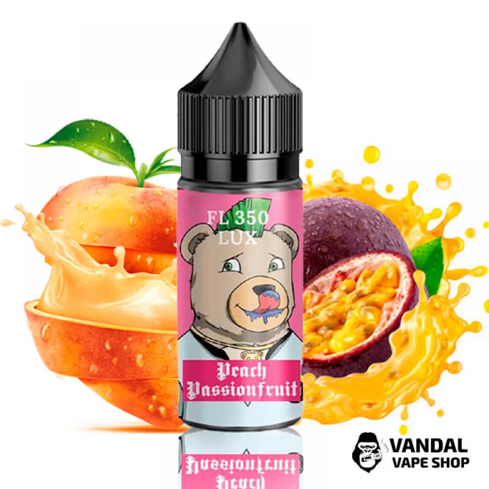 ЖИДКОСТЬ Flavorlab FL 350 LUX 30 мл НА СОЛЕВОМ НИКОТИНЕ 50 мг со вкусом персика и маракуйи