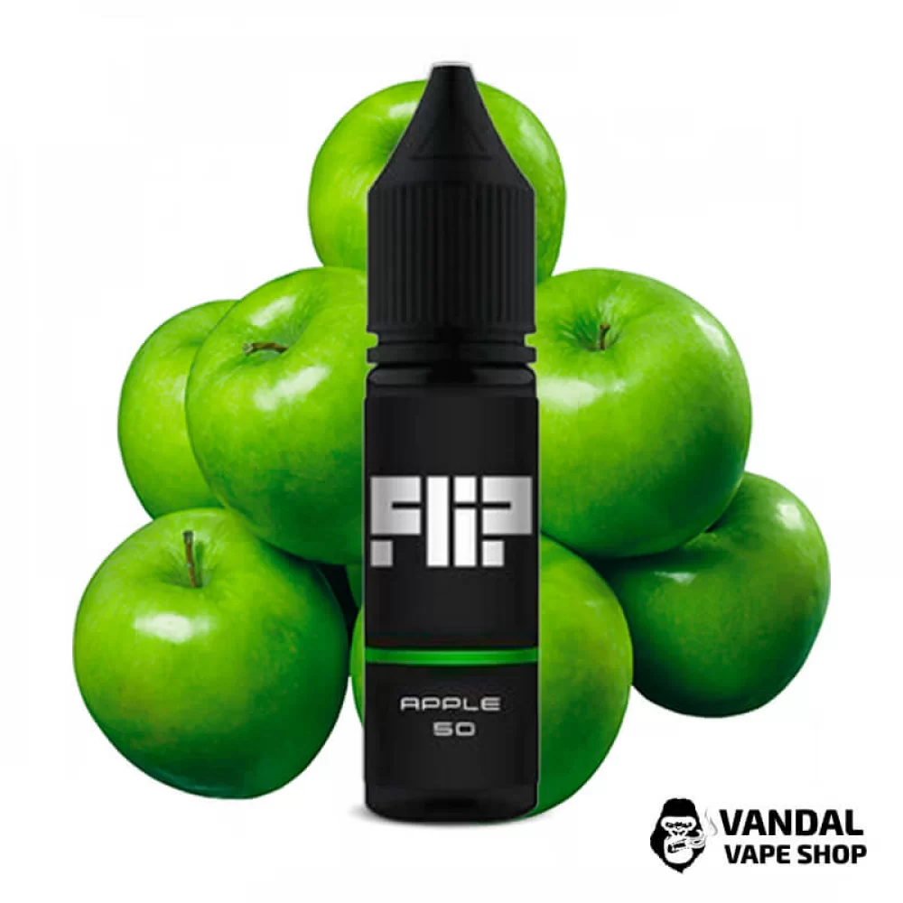 Рідина FLIP Salt - 15 мл НА СОЛьовому нікотині 50 мг зі смаком яблука
