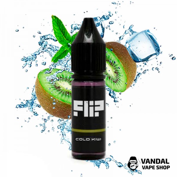 ЖИДКОСТЬ FLIP Salt 15 мл НА СОЛЕВОМ НИКОТИНЕ 25 мг со вкусом киви с холодком