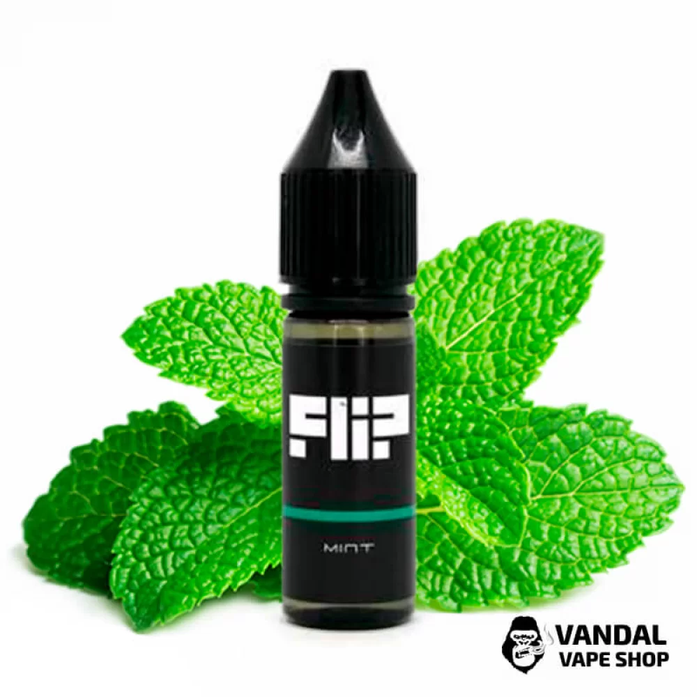 ЖИДКОСТЬ FLIP Salt 15 мл НА СОЛЕВОМ НИКОТИНЕ 25 мг со вкусом мяты ЖИДКОСТЬ FLIP Salt 15 мл НА СОЛЕВОМ НИКОТИНЕ 25 мг со вкусом мяты