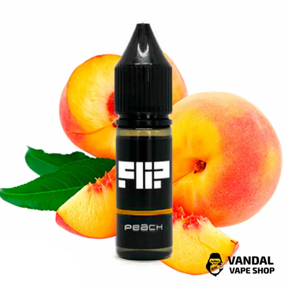 Рідина FLIP Salt - 15 мл НА СОЛьовому нікотині 25 мг зі смаком персика Рідина FLIP Salt - 15 мл НА СОЛьовому нікотині 25 мг зі смаком персика