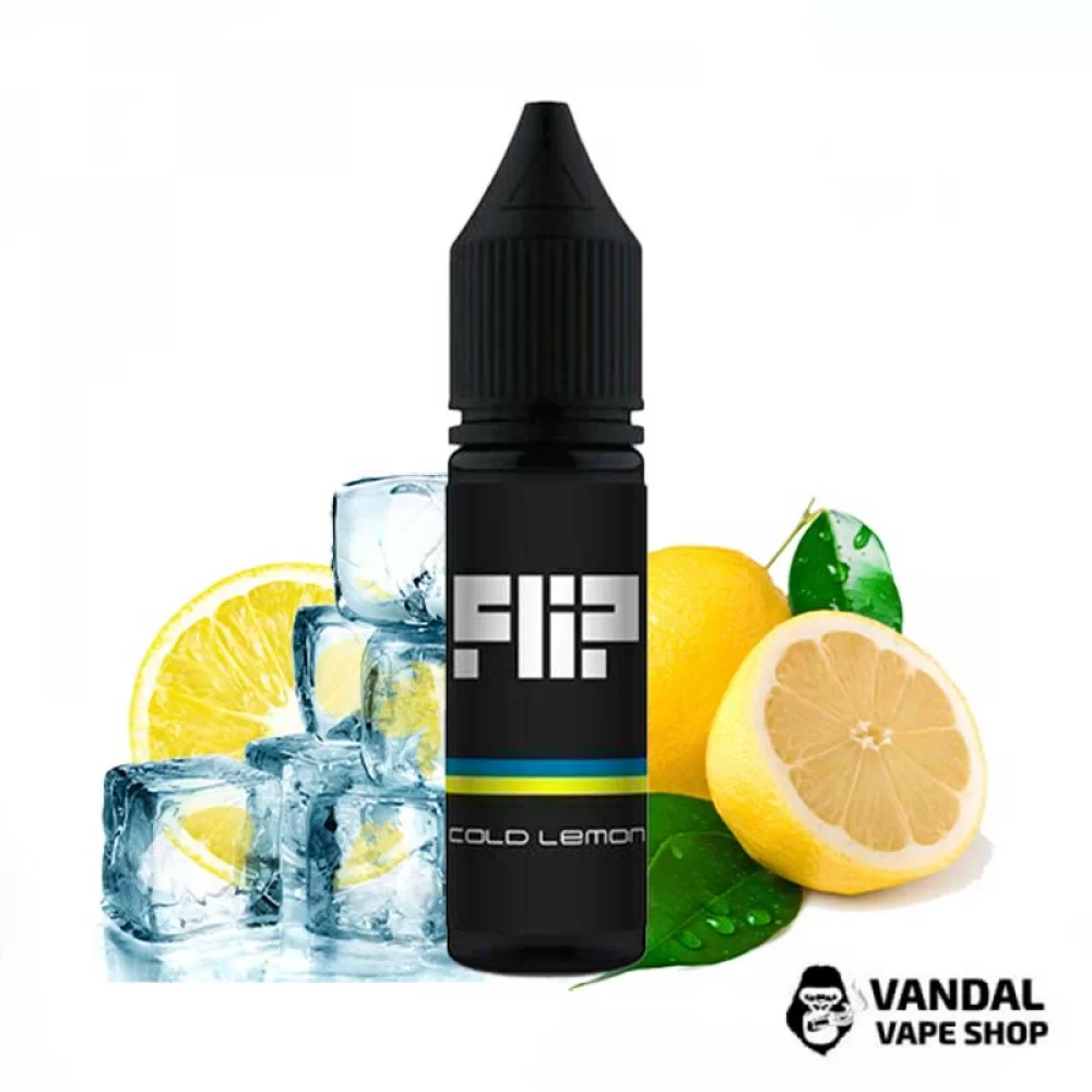 Рідина FLIP Salt - 15 мл НА СОЛьовому нікотині 25 мг зі смаком лимону з холодком