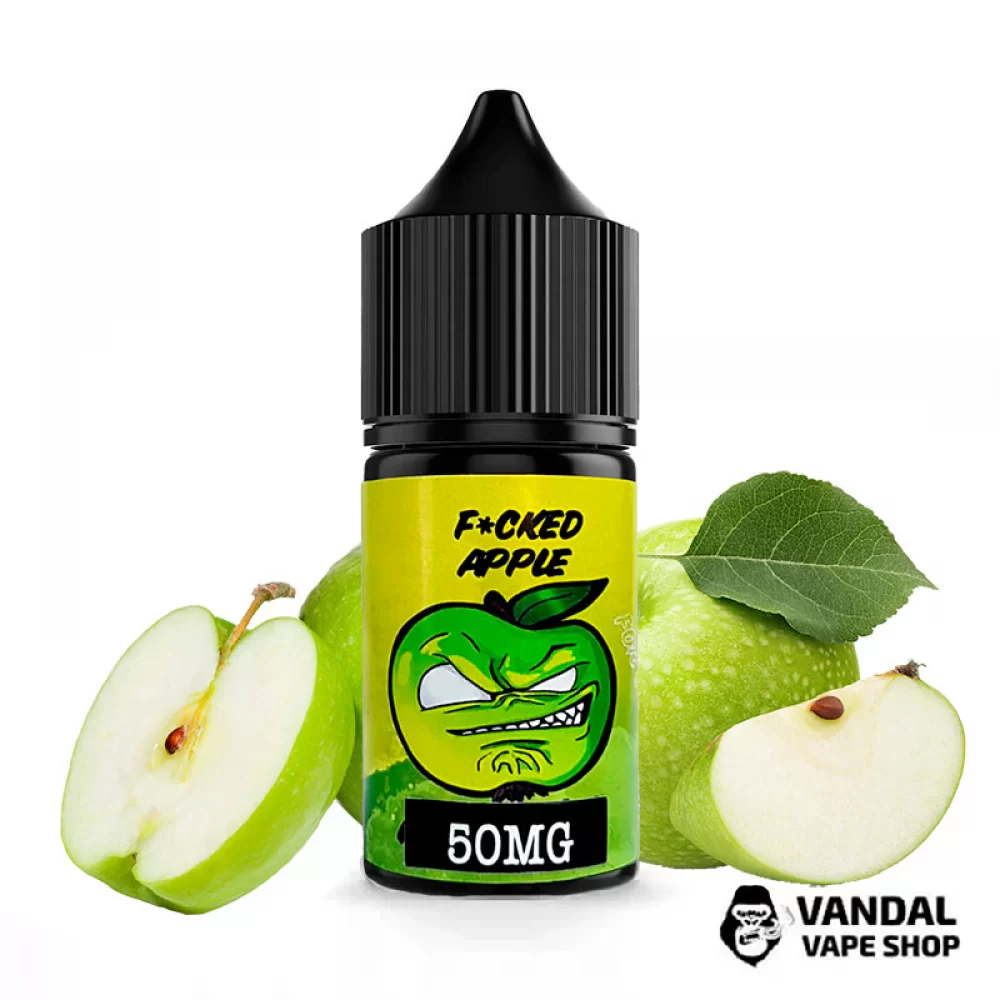 Жидкость Fucked Salt 30 мл 25 мг на солевом никотине со вкусом яблока Жидкость Fucked Salt 30 мл 25 мг на солевом никотине со вкусом яблока