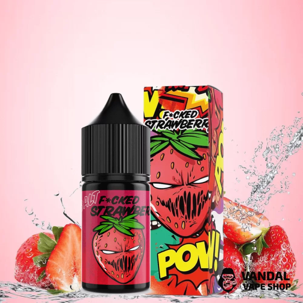 Жидкость Fucked Salt - 30 мл 35 мгна солевом никотине со вкусом клубники Жидкость Fucked Salt - 30 мл 35 мгна солевом никотине со вкусом клубники