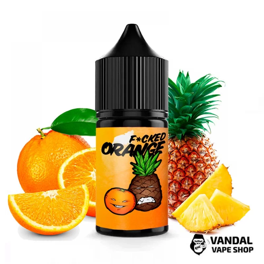 Жидкость Fucked Salt 30 мл 50 мг на солевом никотине со вкусом апельсина и ананаса Жидкость Fucked Salt 30 мл 50 мг на солевом никотине со вкусом апельсина и ананаса