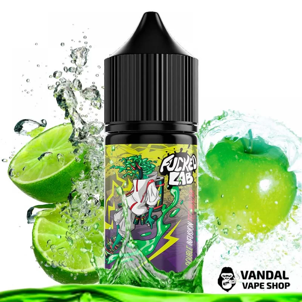 Рідина Fucked Platinum 30 мл на сольовому нікотині 25 мг зі смаком енергетика з лаймом і яблуком