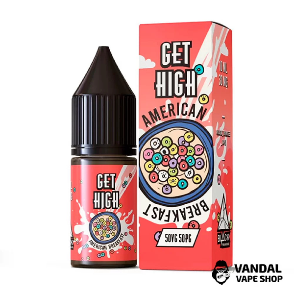 Рідина Get High - 10 мл НА СОЛьовому НіКОТИНі 50 мг зі смаком фруктових пластівців
