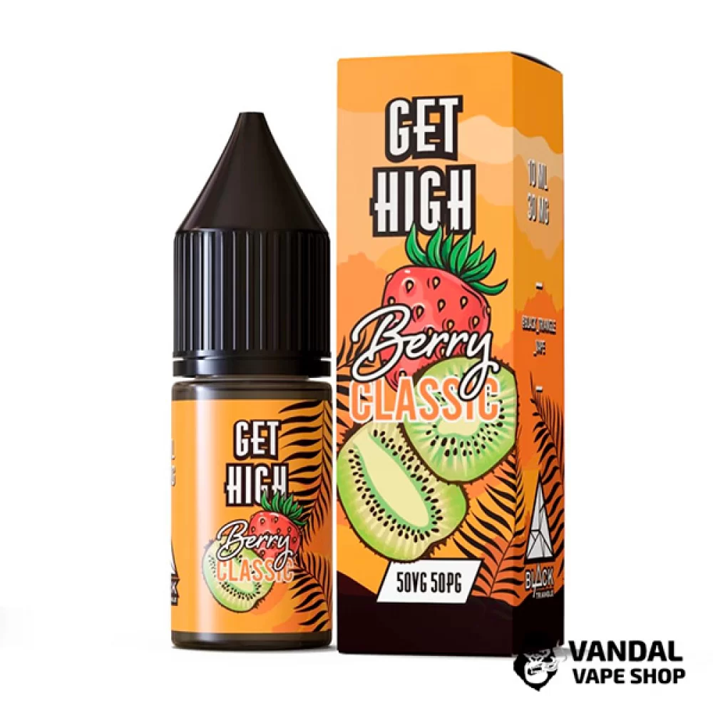ЖИДКОСТЬ Get High - 10 мл НА СОЛЕВОМ НИКОТИНЕ 50 мг со вкусом киви и клубники
