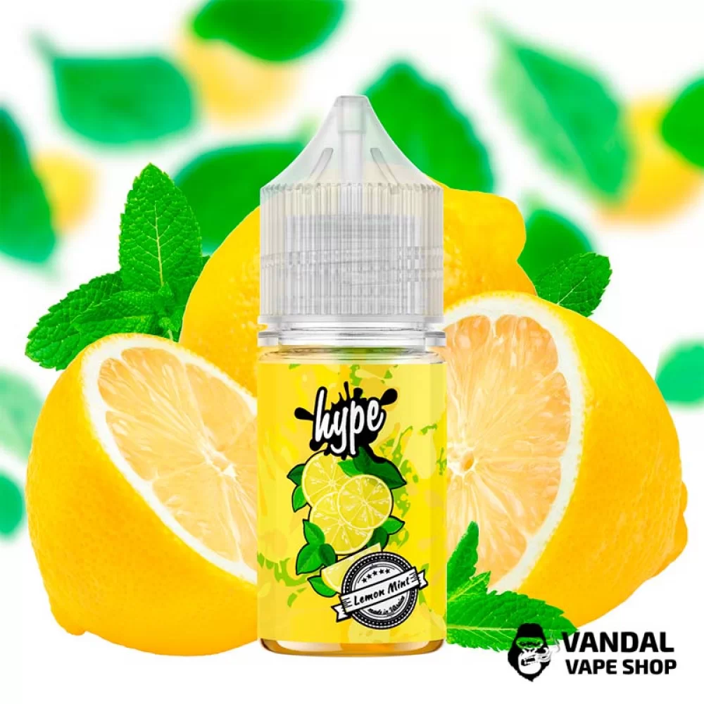 Жидкость Hype 30 мл 15 мг на солевом никотине со вкусом лимона с холодком Жидкость Hype 30 мл 15 мг на солевом никотине со вкусом лимона с холодком