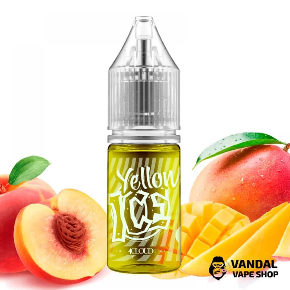 ЖИДКОСТЬ ICE - Yellow 11 мл 50 мг НА СОЛЕВОМ НИКОТИНЕ СО ВКУСОМ Персика с манго со льдом ЖИДКОСТЬ ICE - Yellow 11 мл 50 мг НА СОЛЕВОМ НИКОТИНЕ СО ВКУСОМ Персика с манго со льдом