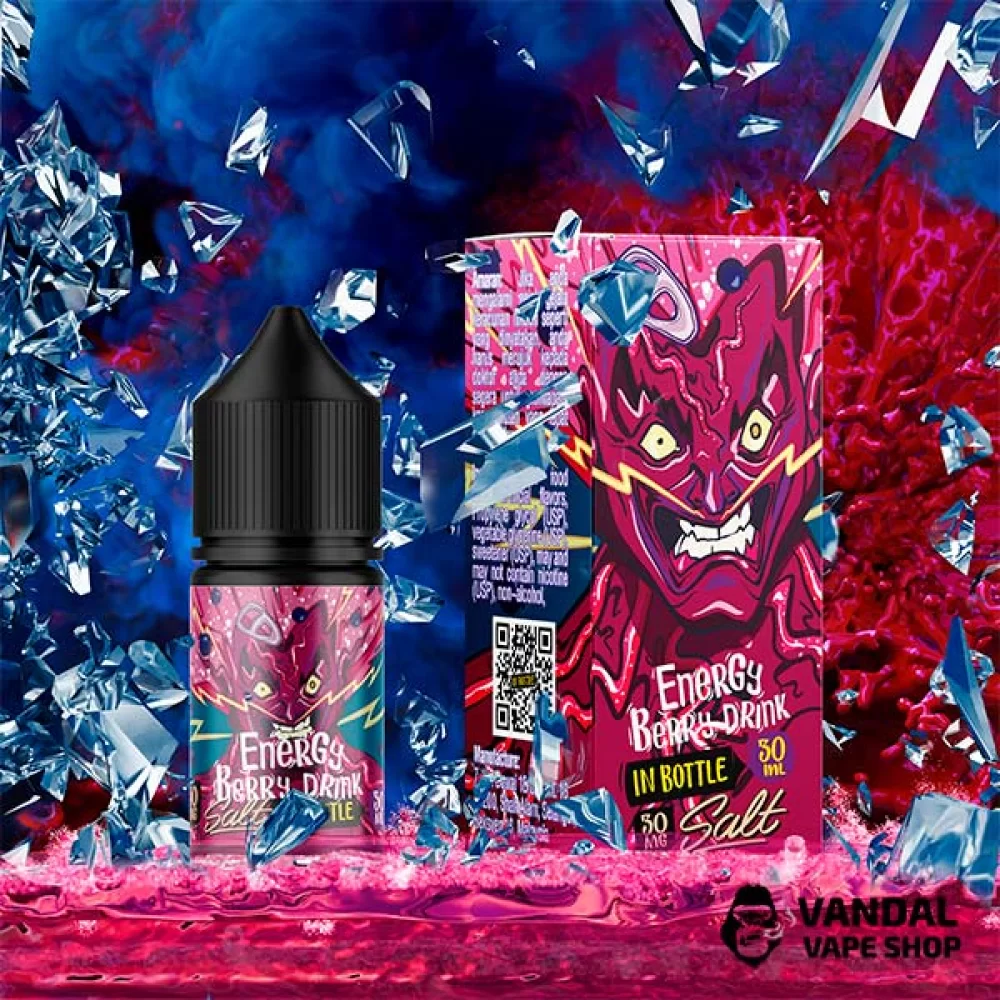 Жидкость In Bottle Salt 30 мл на солевом никотине 50 мг со вкусом ягодного энергетика